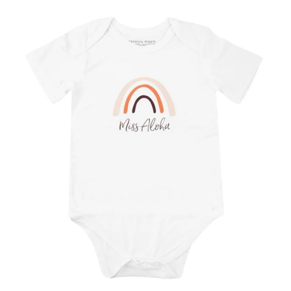 Hawaiiverse Miss Aloha Bamboo Cotton Baby Onsie